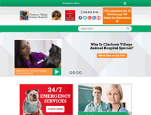 Tablet Screenshot of clarksonvillagevet.com